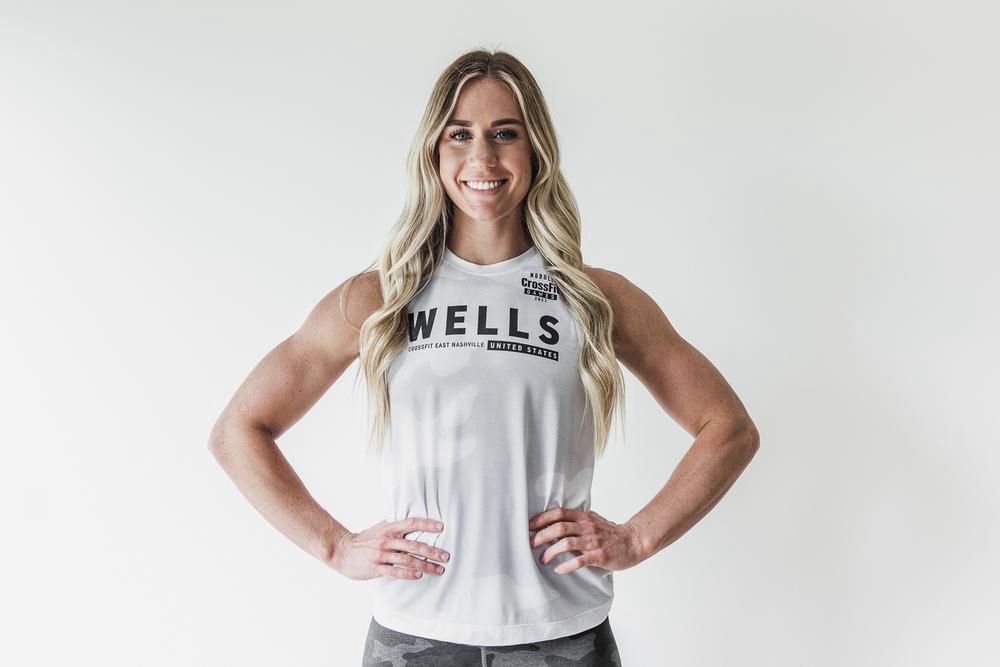 NOBULL Women's Crossfit Games® 2021 (Wells) Jersey - White Camo - Ireland (8134GQCRP)